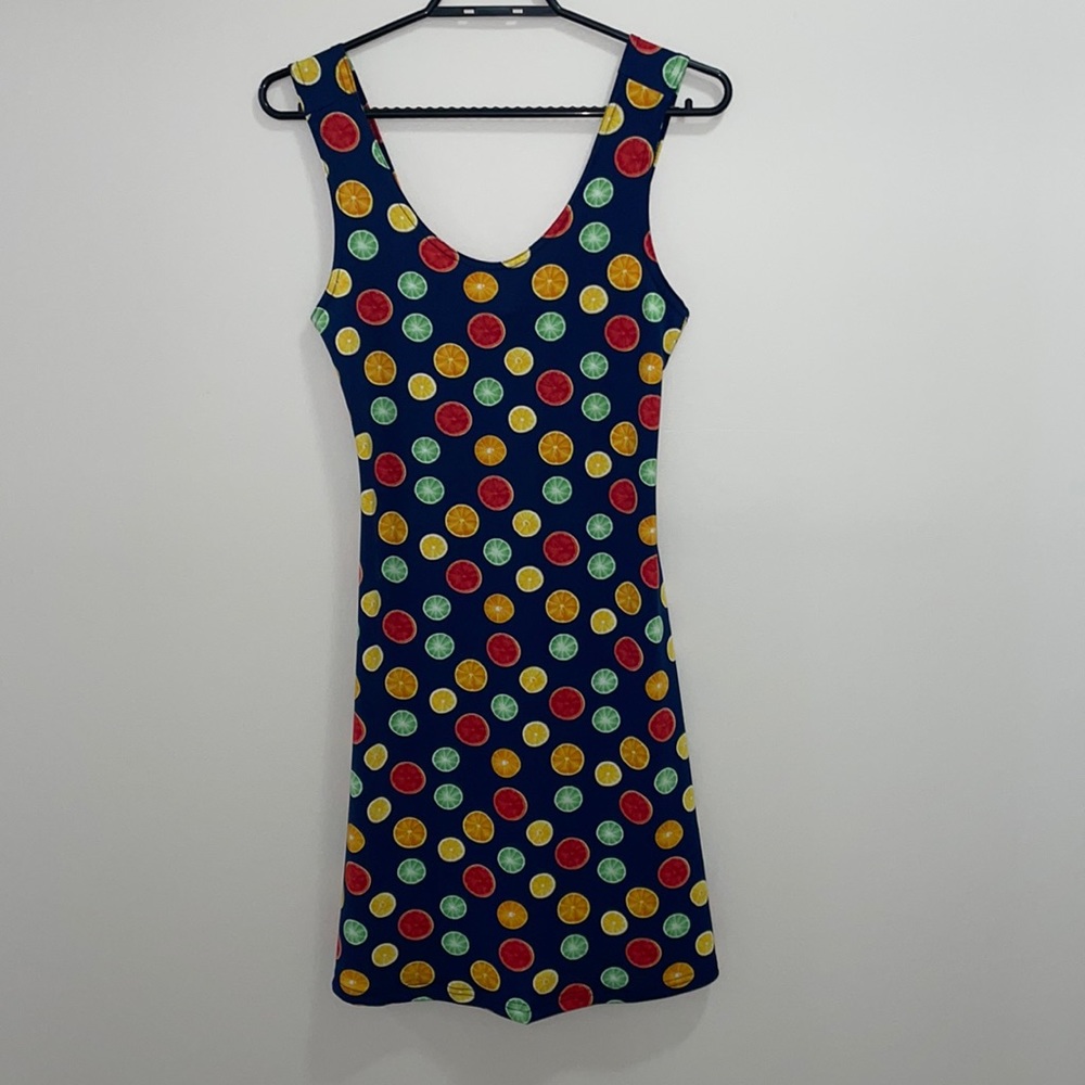 NWT Gitane Citrus Tropical Printed flowy Dress
